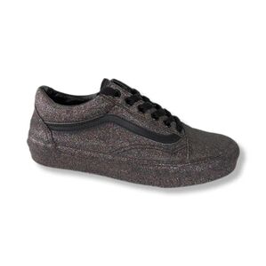 Vans Womens Black Glitter Low-Top Sneakers